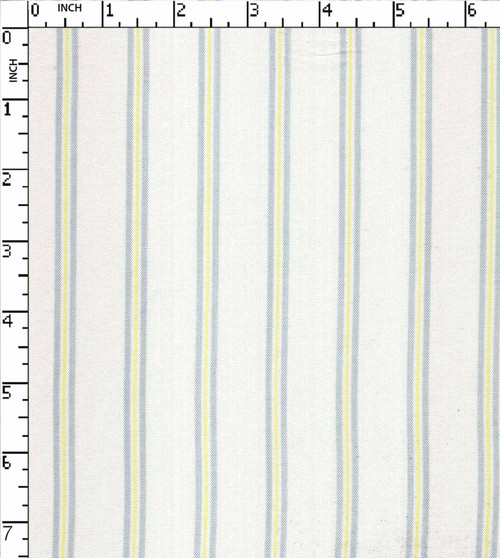 100% Viscose Yarn Dyed Plain Pencil Stripe White/Grey/Yellow  30X30-82X64 Gsm-191 Vec-413-Gb