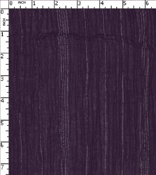 100% Cotton Solid Dyed Plain  High Twist D.Purple/Silver Lurex  40X40+92X44 Gsm-86 Vec-1287-Gb