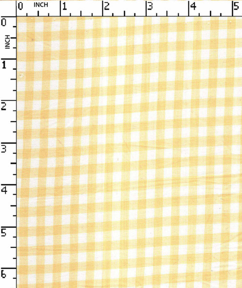 100% Cotton Yarn Dyed Plain Gingham Check White/Yellow   Gsm-127 Vec-7648-Gb
