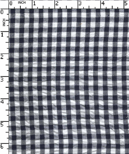100% Cotton Yarn Dyed Seersucker Gingham Check White/Navy   Gsm-127 Vec-11080-Gb