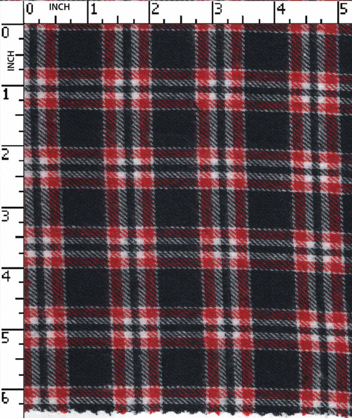 100% Cotton Yarn Dyed Twill Plaid Check Navy/Red/White Brushed  Gsm-179 Vec-5395-Gb