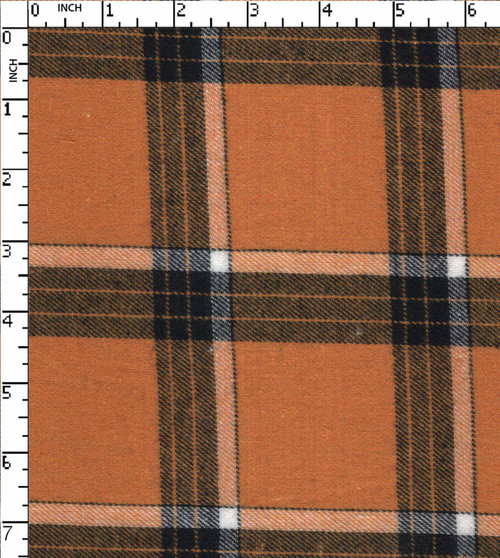 100% Cotton Yarn Dyed Twill Plaid Check Yellow/Black/White Brushed  Gsm-169 Vec-19677-Gb