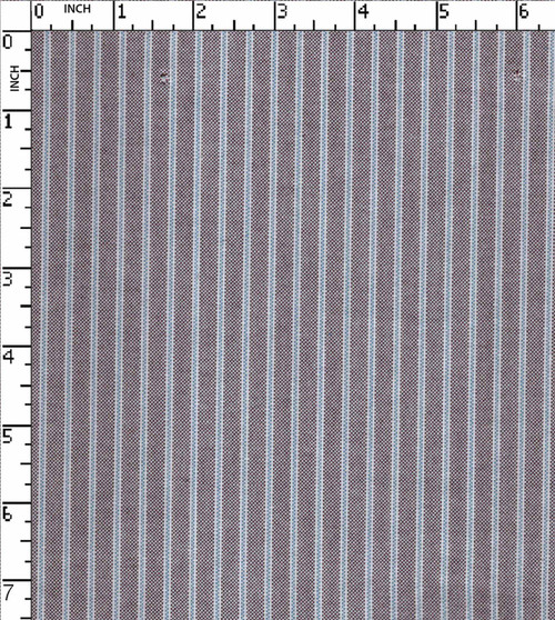 100% Cotton Yarn Dyed Oxford 2Mm Stripe White/Maroon/Blue   Gsm-153 Vec-1061-Gb