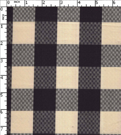 100% Cotton Yarn Dyed Twill Buffalo Check D.Purple/White   Gsm-142 Mif-11303B-Gb