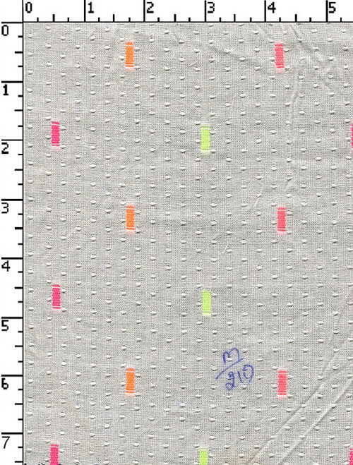 100% Rayon Greige Dobby Multi Color Rectangles With Fine Dot Natural/Pink/Parrot Green/Orange/Fuchsia Butta 30X30-72X60 Jg-Vd-Fz006