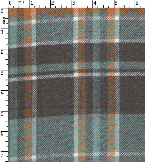 100% Cotton Yarn Dyed Twill Flannel Check Lt.Blue/Yellow/White/D.Grey Brushed Width-58 Gsm-211 Jec-Je01-Gb