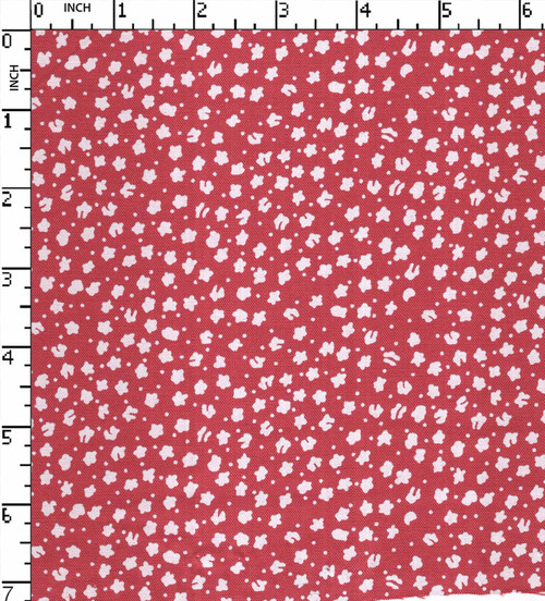 100% Rayon Printed Plain Ditsy Peach/White  30X30-80X60Width-54 Gsm-130 Kei-21846-Ib