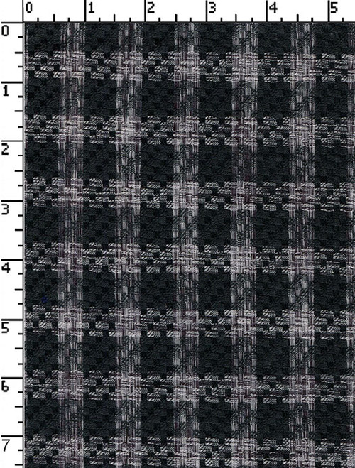 100% Cotton Yarn Dyed Dobby Small Checks Charcoal/White Sulfer 30S X 30S - 80 X 76 Vee-303605-B
