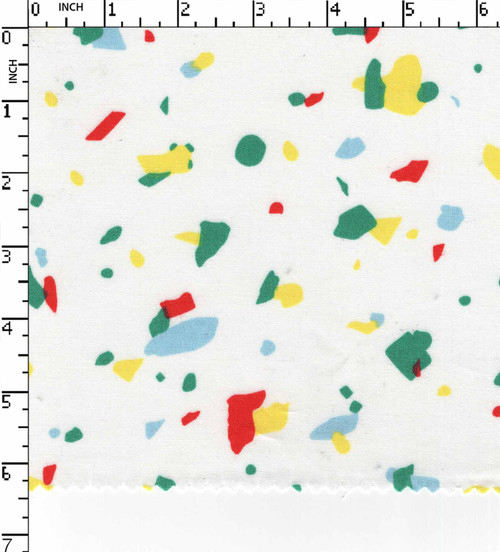 100% Cotton Printed Plain Abstract White/Green/Yellow/Red/Skyblue  40X40-126X68 W-58 Gsm-114 Aka-3602-Kb