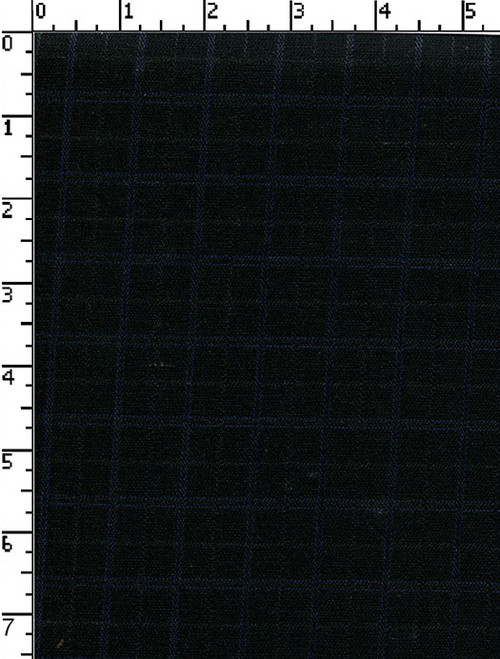 75% Polyester 23% Viscose 2% Lycra Yarn Dyed Dobby Self Checks Black Lycra 2/40 Pv  X 2/40 Pv + 150 Tex Lycra - 104 X 72 Vee-2407-Kcr-B