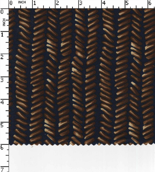 100% Cotton Printed Plain Abstract Navy/Brown  40X40-126X68 W-58 Gsm-124 Aka-596-Kb