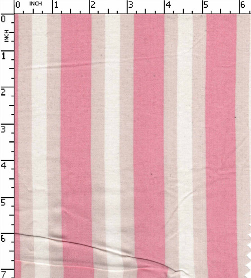 100% Rayon Printed Plain Stripe Pink/Beige/White  30X30-80X60 W-54 Gsm-132 Kei-36950-Lb