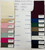 100% Cotton Solid Dyed Plain 60S Poplin Color Chart  60X60-144X104 100% Cotton Solid Dyed Plain 60S Poplin Color Chart  60X60-144X104