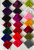 100% Polyester Solid Dyed Velvet Lovely Color Chart 1