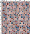 100% Cotton Printed Satin Mosaic Grid