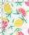 97% Cotton 3%Lycra Printed Twill Lemon White/Yellow/Pink/Green Poplin  Gsm-307 Mif-10890R-Bb