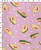 100% Cotton Printed Single Jersy Avocado With Dot Babay Pink/White/D.Green/Red   Gsm-160 Vfa-1004-Eb