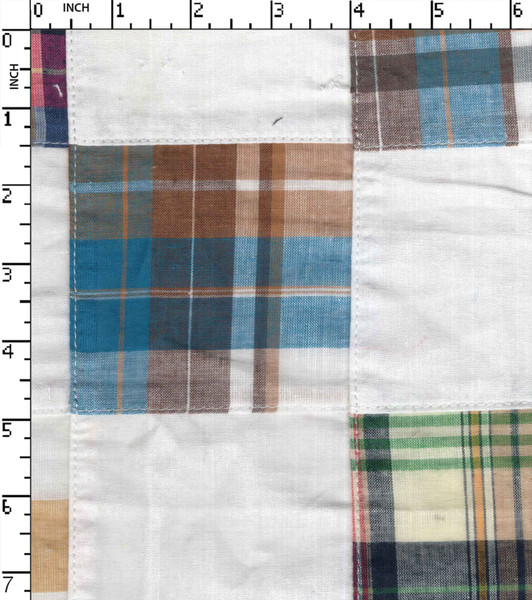 100% Cotton Yarn Dyed Plain Patch Work