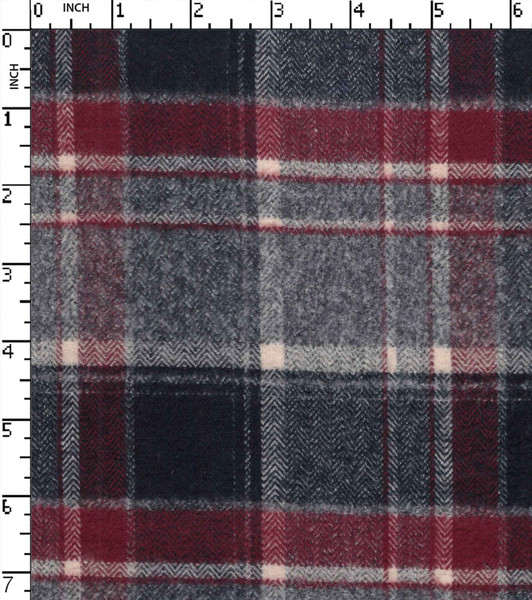100% Cotton Yarn Dyed Herringbone Big Check