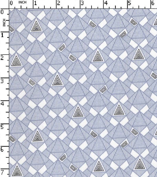 100% Cotton Printed Satin Geometric