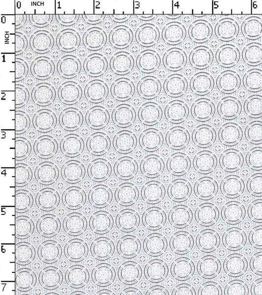 100% Cotton Printed Satin Diamond With Circle