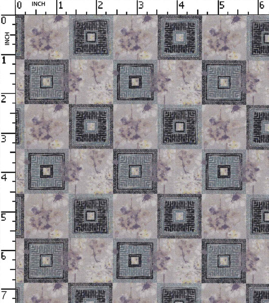 100% Cotton Printed Satin Geomertic