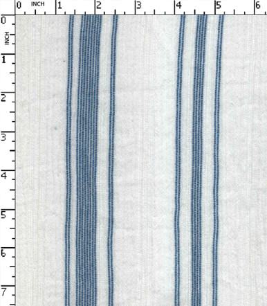 100% Cotton Yarn Dyed Dobby Rib Stripe With Ht White/Blue W-44 Gsm-116 ...