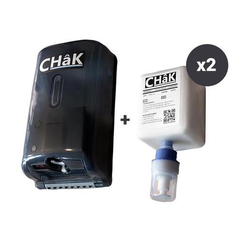 Chak Automatic Liquid Chalk Dispenser + 2 Liquid Chalk Refills (1000 mL)