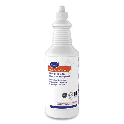 General Purpose Spotter, 1 qt Squeeze Bottle, Floral Scent, 6/Carton | Diversey