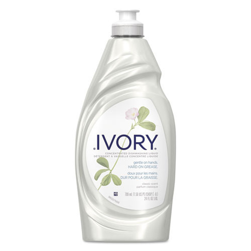 Ivory Liquid Dish Detergent, Classic Scent, 24 oz Bottle, Case of 10