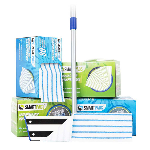 SmartPads Microfiber Mop Pads, 18" (30/Box) | Monarch