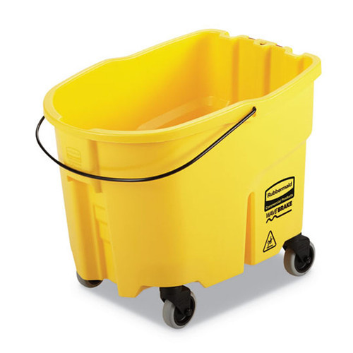 Rubbermaid Commercial WaveBrake 2.0 Bucket, 35 qt, Plastic, Yellow