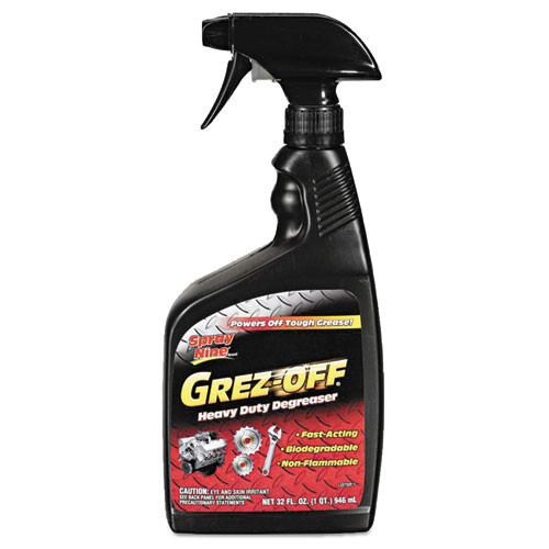 Grez-off Heavy-Duty Degreaser, 32 oz Spray Bottle, Case of 12 | Spray Nine