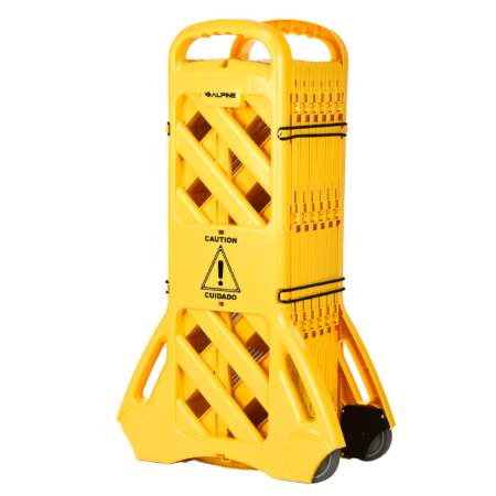 Expandable Mobile Safety Barricade Fence System, 13 Foot | Alpine Industries