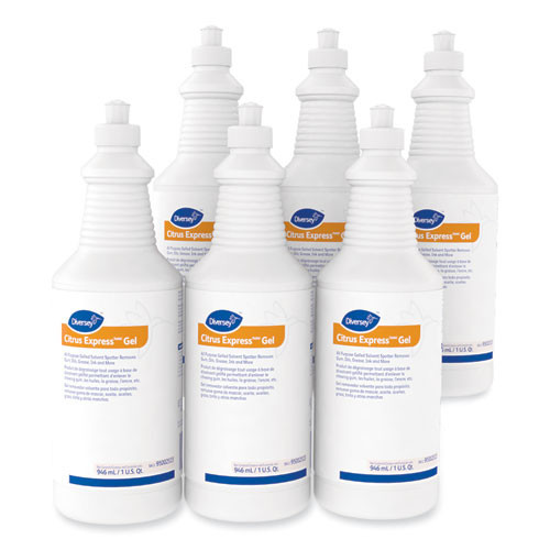 Citrus Express Gel Spotter, 32 oz Squeeze Bottle, 6/Carton | Diversey
