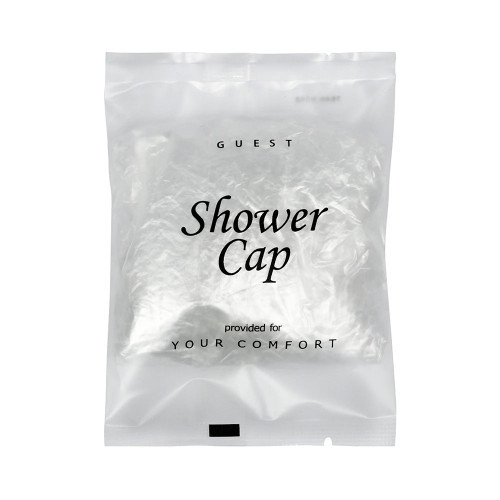 Shower Cap, Frosted Sachet Wrap (Case of 125 or 500)