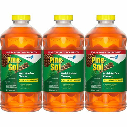 Pine-Sol Multi-Surface Cleaner Disinfectant, Pine, 80oz Bottle, 3PK