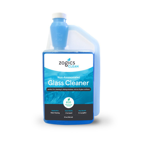 Zogics Non-Ammoniated Glass Cleaner (32 oz or Case of 6)
