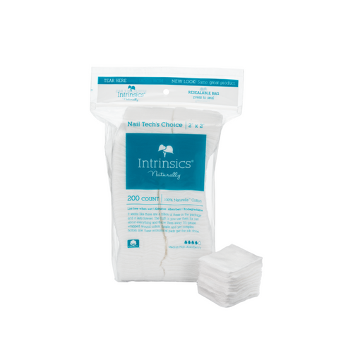 Nail Tech's Choice 2" x 2", Cotton Filled Gauze | Intrinsics