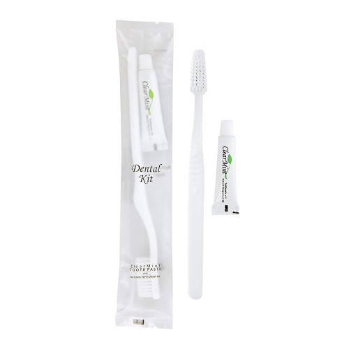 Disposable Tooth Brush and Tooth Paste Set (Case of 125 or 500)