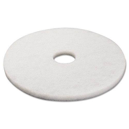 Boardwalk Standard 17-Inch Diameter Polishing Floor Pads, White, 4017WHI (5/case)