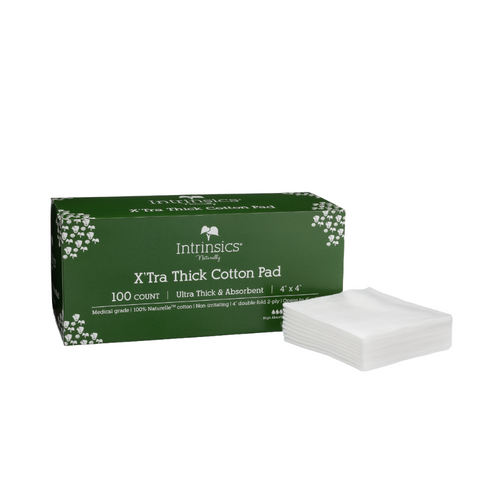 X'tra Thick Cotton Pad, 4" x 4", 2-ply | Intrinsics