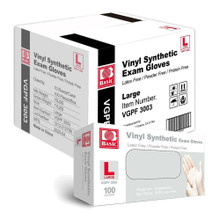 Clear Vinyl Exam Gloves, Large (1000/case)