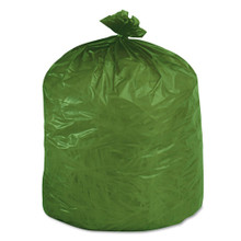 EcoSafe 13 Gallon Compostable Bags, 24" x 30", 0.85 Mil, Low-Density, Heavy-Duty, Green, (45/Case) | Stout by Envision