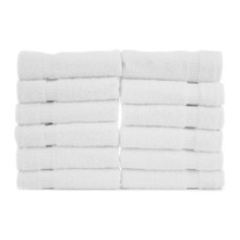 12x12 Washcloth, White, Durability Series, 1 lbs (12 Towels)