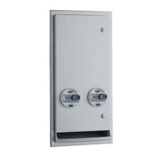 Bobrick Napkin/Tampon Dispenser, Push Button Vendor