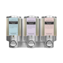 Pharmacopia Verbana & Green Tea AVIVA Satin Silver/Translucent 3 Chamber Refillable Dispenser