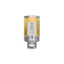 Soapbox Sea Minerals & Blue Iris AVIVA Satin Silver/Translucent 1 Chamber Refillable Dispenser