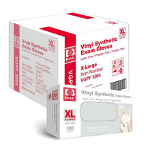 Clear Vinyl Exam Gloves, XL (1000/case)