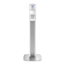 Purell Messenger ES8 Panel Floor Stand with Hand Sanitizer Dispenser, White